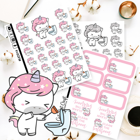 Charlie Cleans The Bathroom