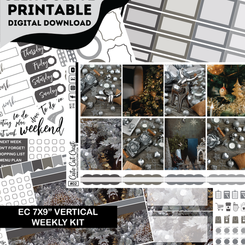 Silver Christmas #316 || ECLP Kit [PRINTABLE]