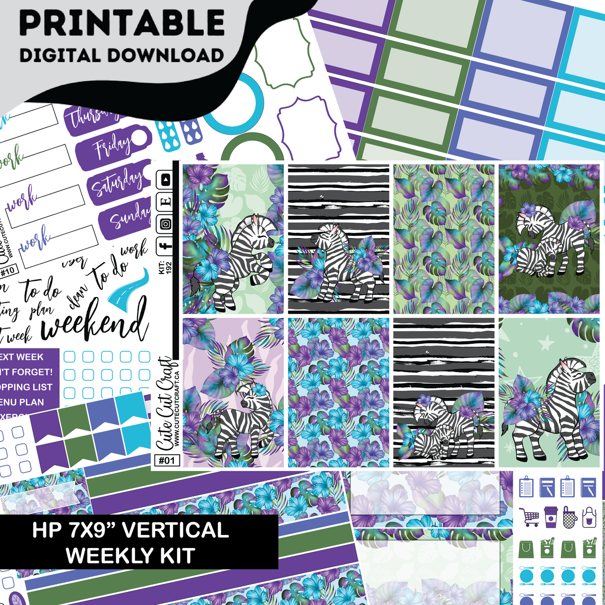 Zebra #192 || CHP Vertical Kit [PRINTABLE]