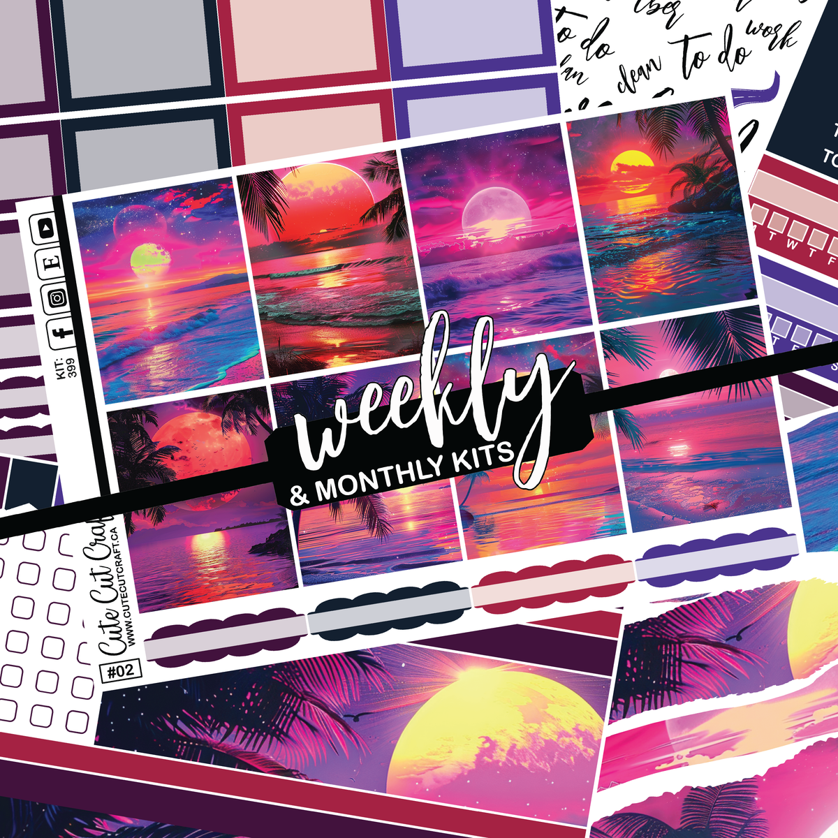 Beach Sunset #399 || ECLP Weekly & Monthly