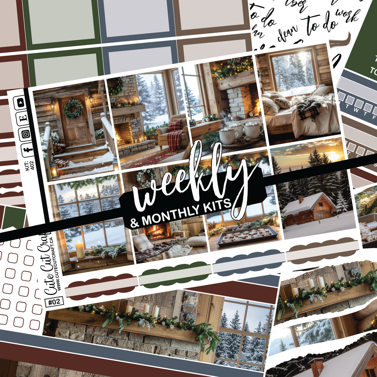 Cozy Cabin #402 || ECLP Weekly & Monthly