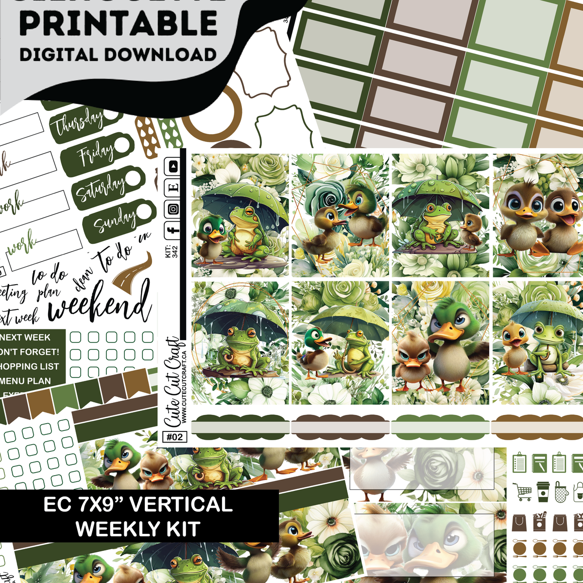 Water Buddies #342 || ECLP Kit [PRINTABLE]