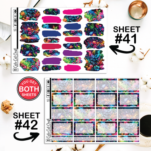 Neon Florals #335 || ECLP Weekly & Monthly