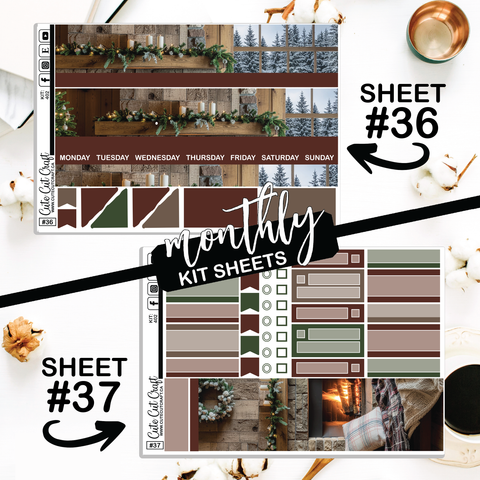 Cozy Cabin #402 || ECLP Weekly & Monthly