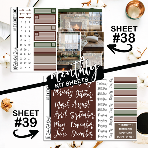 Cozy Cabin #402 || ECLP Weekly & Monthly