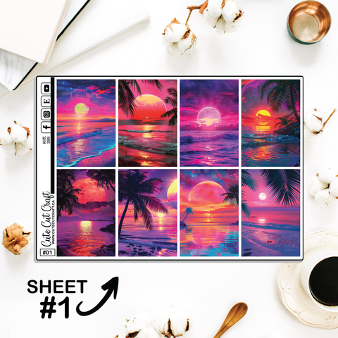 Beach Sunset #399 || Full Boxes