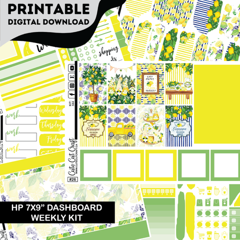 Lemon Drop #344 || CHP Dashboard Kit [PRINTABLE]