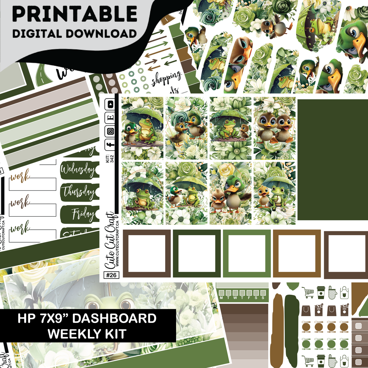 Water Buddies #342 || CHP Dashboard Kit [PRINTABLE]