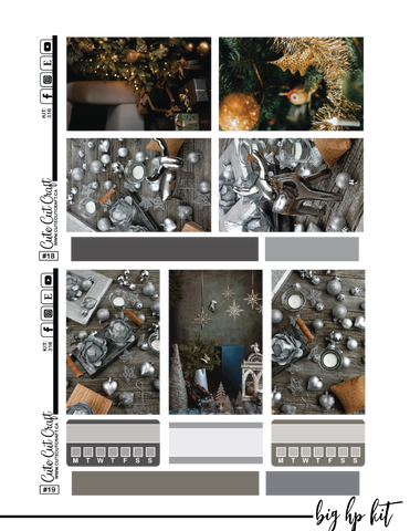 Silver Christmas #316 || Big HP [PRINTABLE]