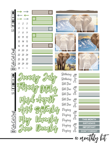 Elephant Expedition #349 || ECLP Kit [PRINTABLE]