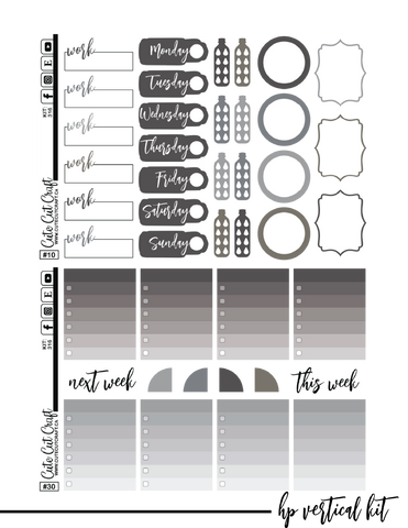 Silver Christmas #316 || ECLP Kit [PRINTABLE]