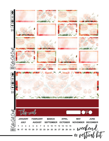 November Poppies #301 || ECLP Kit [PRINTABLE]