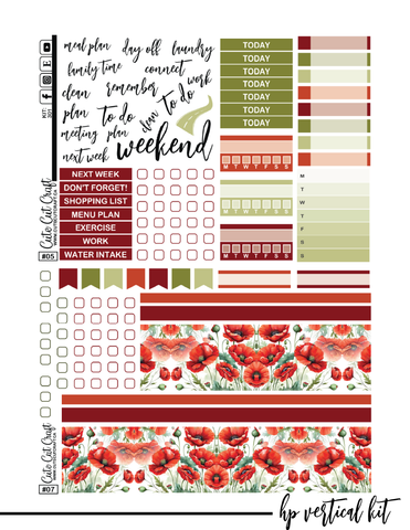 November Poppies #301 || ECLP Kit [PRINTABLE]