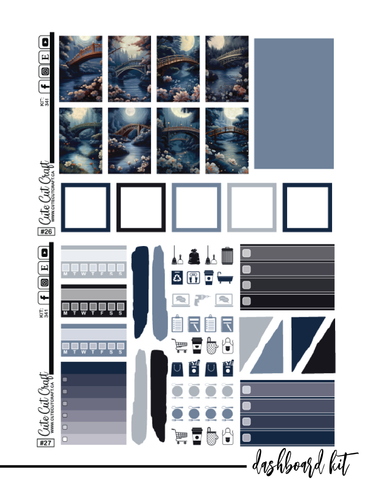 Moonlit Bridges #341 || CHP Dashboard Kit [PRINTABLE]