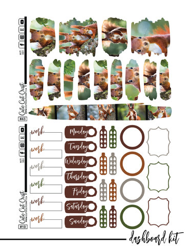 Magic Squirrel #351 || CHP Dashboard Kit [PRINTABLE]