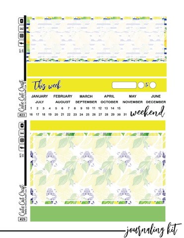 Lemon Drop #344 || Journaling Kit [PRINTABLE]