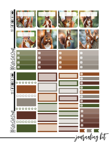Magic Squirrel #351 || Journaling Kit [PRINTABLE]