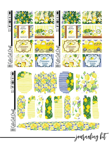 Lemon Drop #344 || Journaling Kit [PRINTABLE]