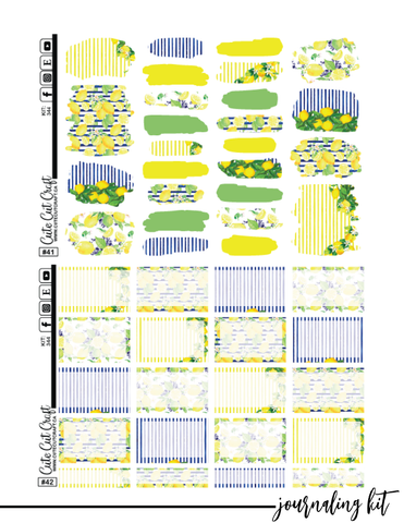 Lemon Drop #344 || Journaling Kit [PRINTABLE]