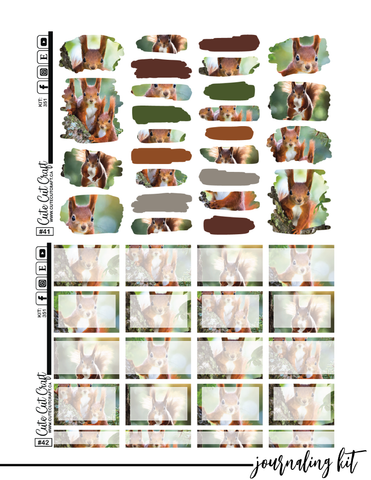 Magic Squirrel #351 || Journaling Kit [PRINTABLE]