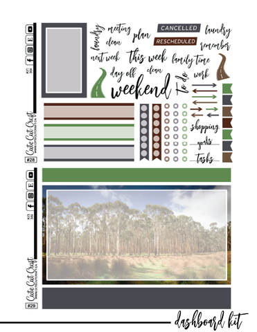 Cute Koala #368 || CHP Dashboard Kit [PRINTABLE]