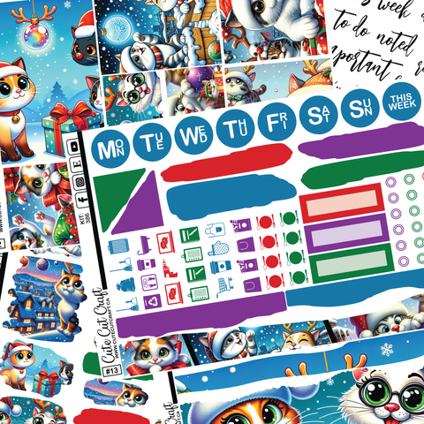 Merry Kittmas #386 || Journaling Sheets
