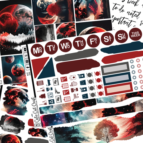 Fantasy Moon #236 || Journaling Sheets