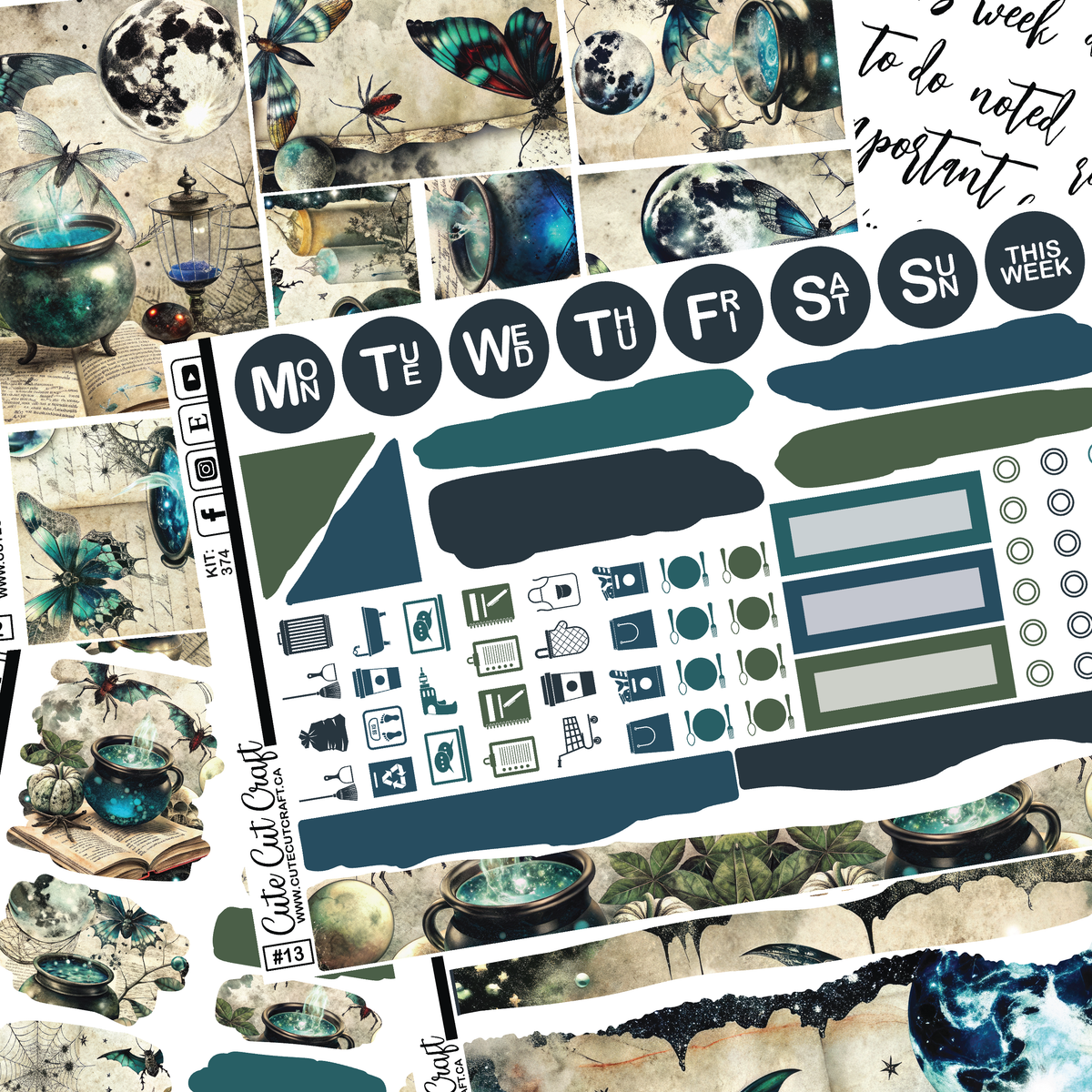 Witchy Way #374 || Journaling Sheets