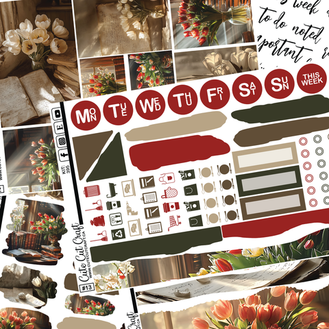 Vintage Tulip #395 || Journaling Sheets