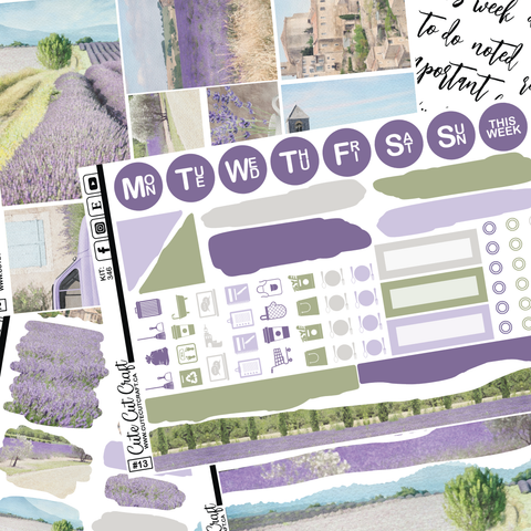 Lavender Fields #346 || Journaling Sheets