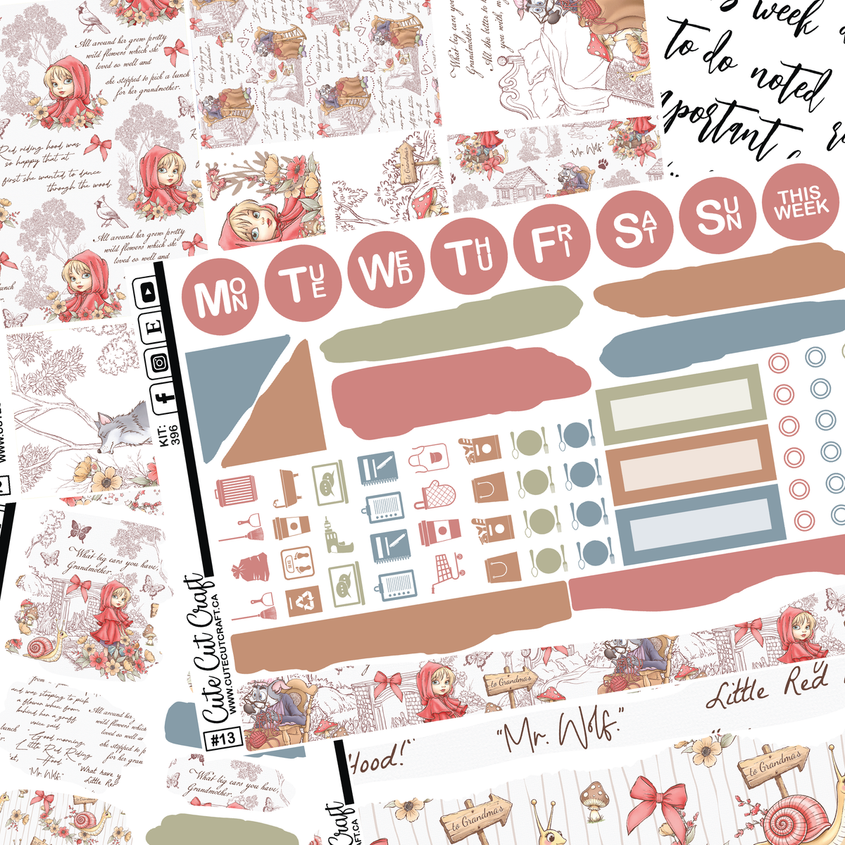 Little Red #396 || Journaling Sheets