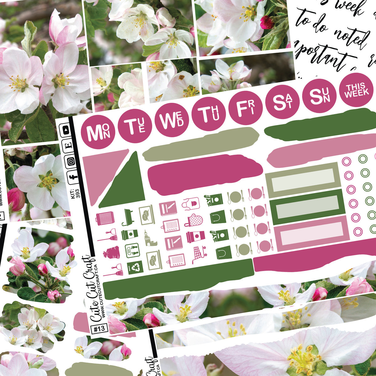 Apples In Bloom #393 || Journaling Sheets