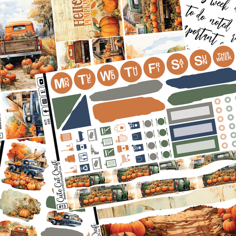 Pumpkin Truck # 288 || Journaling Sheets
