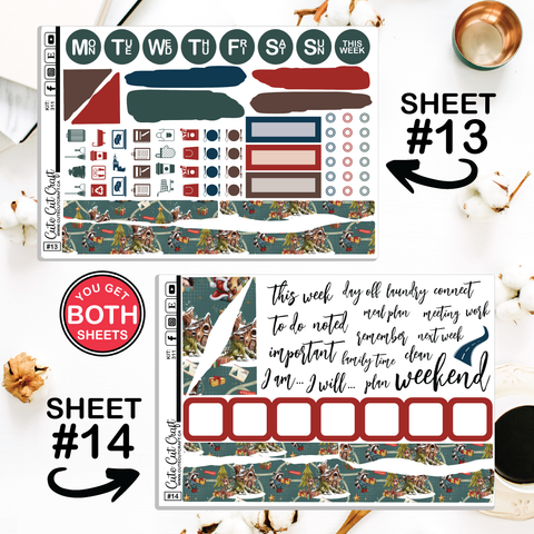Christmas Forest #311 || Journaling Sheets