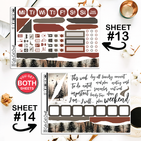 Christmas Night #407 || Journaling Sheets