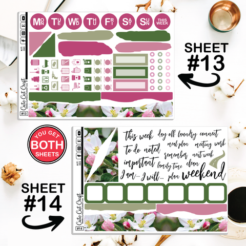 Apples In Bloom #393 || Journaling Sheets