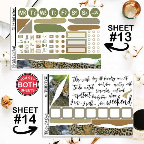 Leopard #406 || Journaling Sheets