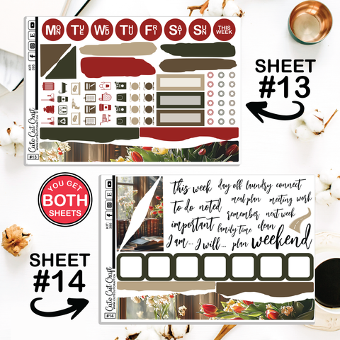 Vintage Tulip #395 || Journaling Sheets