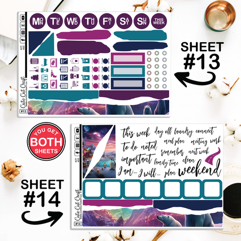 Polar Lights #403 || Journaling Sheets