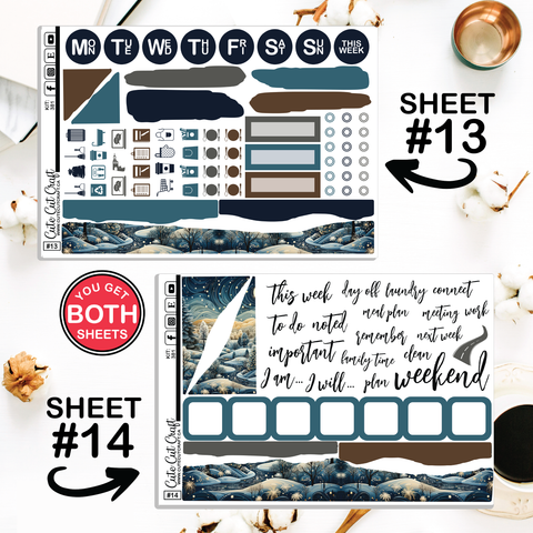 Winter Magic #383 || Journaling Sheets