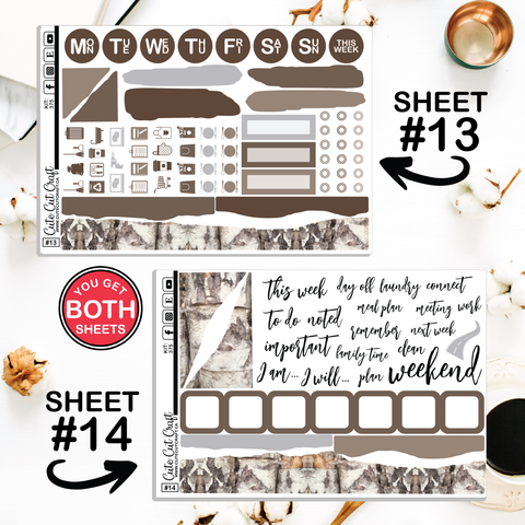 Winter Solitude #375 || Journaling Sheets