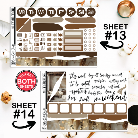 Home Getaway #390 || Journaling Sheets