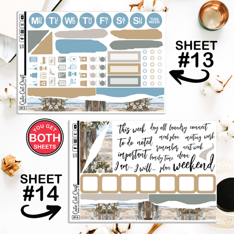 Beachscape #350 || Journaling Sheets