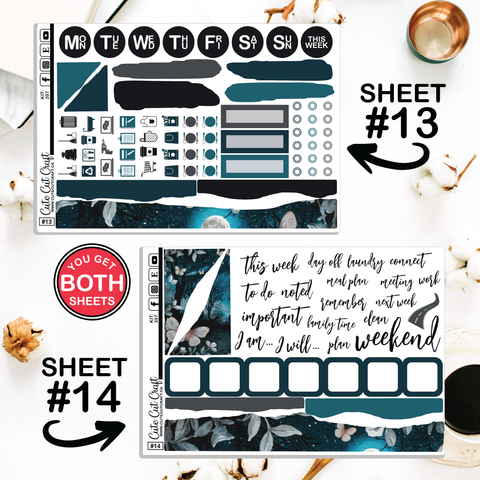 Blue Butterfly #397 || Journaling Sheets