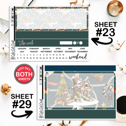 Christmas Forest #311 || Journaling Sheets