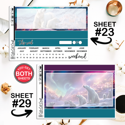 Polar Lights #403 || Journaling Sheets