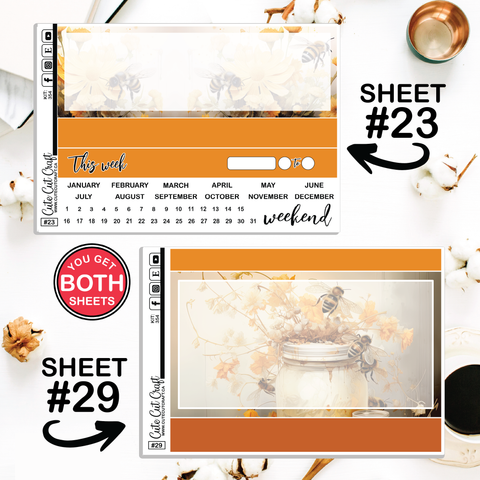 Bumble Bee #354 || Journaling Sheets