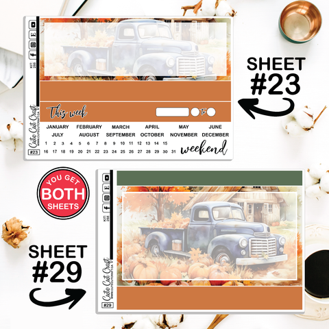 Pumpkin Truck # 288 || Journaling Sheets