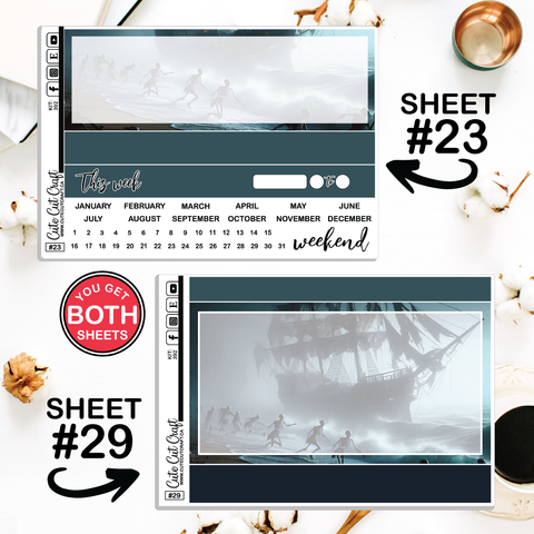 Shiver Me Timbers #392 || Journaling Sheets