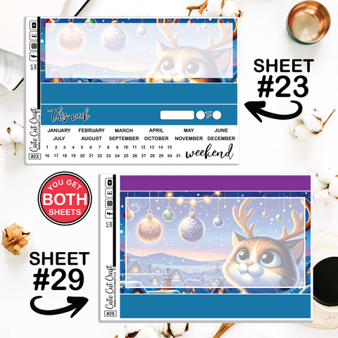 Merry Kittmas #386 || Journaling Sheets